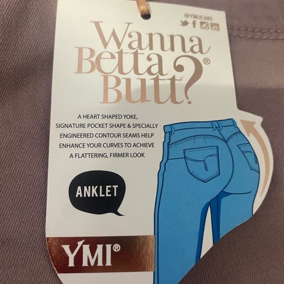 Wanna Betta Butt" Stretch push-up jeans by YMI, - Picture 3 of 9
